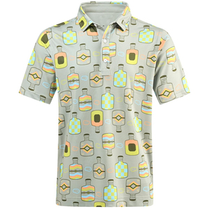 Chemise de golf pour homme, respirante, à séchage rapide, décontractée, compressée, grande taille, brodée, unie, à manches courtes, personnalisée, 100% coton, OEM - Product Image 4