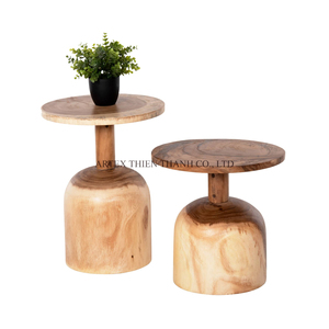 Rustic Handmade Solid Wood <b>Stool</b> Natural Wooden Side <b>Table</b> Home Furniture Wholesale Factory Direct Premium Quality - Product Image 1