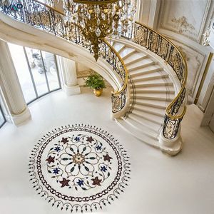 Suelos de Mármol con Incrustaciones Hechos a Mano de Lujo, Impermeables y Antideslizantes para Hospitales e Interiores Elegantes - Product Image 3