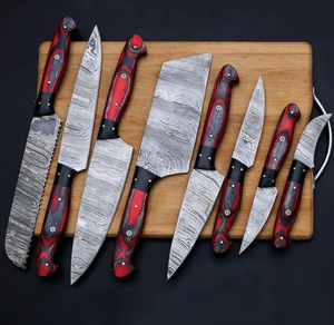 Prestige Blades Handmade Damascus 67-Layer Chef <b>Knife</b> Set 100% High Quality Durable <b>Sharp</b> 5-Piece Ambidextrous Straight Edge - Product Image 2