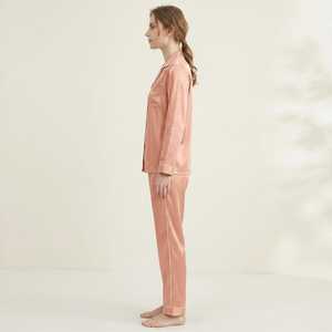 Fashionable Indoor Wear Set Long Sleeve Top and Relaxed <b>Pants</b> Comfortable Sleep Outfit - Product Image 2