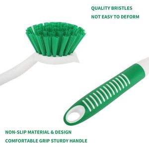 Set di 2 Spazzole per Piatti con Manico e Raschietto Integrato per Lavello, Pentole e Padelle - Spazzole per Pulizia Facile - Product Image 4