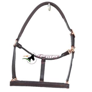 Harnais de cheval en cuir à canal vide, bride à incrustation de cristaux DIY, harnais de selle anglais, cuir rembourré doux, accessoire équestre - Product Image 1