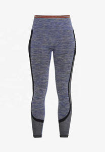 Leggings de Yoga de Cintura Alta para Mujer, Sin Costuras, Cintura Elástica, Estilo Casual para Gimnasio y Fitness, Entrenamientos de Verano, Diseño Sólido, Spandex/Poliéster - Product Image 2