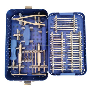 Ensemble d'instruments orthopédiques réutilisables en acier inoxydable pour l'extraction de vis osseuses cassées ou dénudées lors de la chirurgie orthopédique - Product Image 3