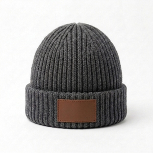 Gorro de Punto Personalizado OEM, Gorro de Invierno Premium con Borde, Suave, 100% Acrílico, Cálido, Informal, Unisex, con Bordado de Personajes - Product Image 1