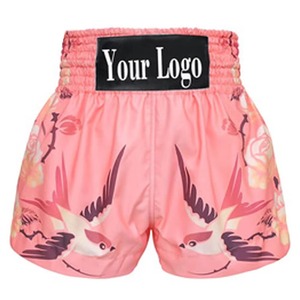 Shorts MMA pour hommes rouge et noir, impression par sublimation, séchage rapide, coupe classique, vêtements de sport - Product Image 1