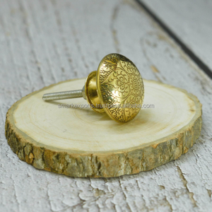 Tirador de cajón de latón adornado, tirador de Metal decorativo de estilo moderno Vintage para muebles de madera, armarios, armarios y cajones - Product Image 4