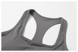 Sujetadores deportivos OEM de cuello cuadrado transpirables, tops tipo racerback, camisetas sin mangas informales de secado rápido para mujer - Product Image 6