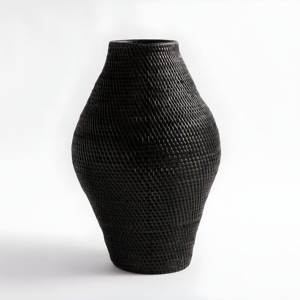 Mystery Black Vase for Decoration Customized Color <b>Top</b> Quality Handwoven Vases for Dry Flowers OEM ODM Accept - Product Image 1