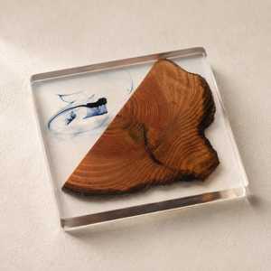Luxury Handcrafted Acacia Wood & Epoxy Resin <b>Coaster</b> Set – Premium <b>Drink</b> <b>Coasters</b> for Coffee, Tea, Wine, Beer & Cocktails - Product Image 2