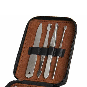 Kit de manucure et pédicure avec outils complets pour le soin des ongles dans un étui portable en cuir PU pour homme et femme, kit de manucure de luxe - Product Image 2