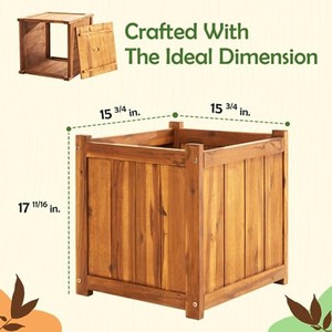 Acacia Wood <b>Planter</b> Box Wholesale | Minimalist Design Wooden <b>Planters</b> India - Product Image 4
