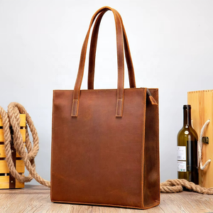 Sac à main pour ordinateur portable en cuir, grande capacité, sacs à main de luxe, sac fourre-tout pour femme - Product Image 5