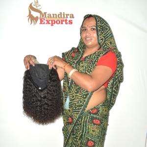 Wholesale Raw Hair 100% <b>Cheap</b> Indian Virgin Remy Hair Extensions Cuticle Aligned Black HD Lace <b>Wig</b> Curly Human Hair 100g Machine - Product Image 3