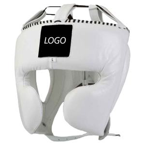 Casque de protection en cuir de vachette de qualité supérieure pour MMA, boxe et combat - Product Image 1