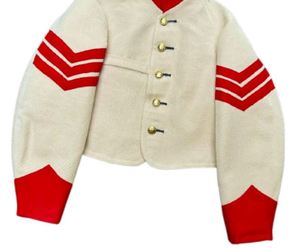 Veste réplique américaine vintage en laine de la guerre civile pour homme, simple boutonnage, avec chevron sur la manche, pour reconstitutions historiques - Product Image 6