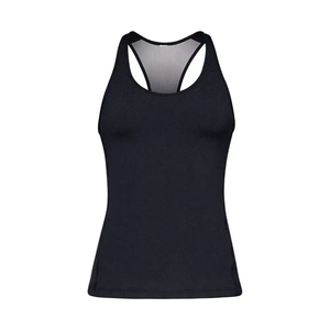 Chaleco para mujer, camiseta sin mangas elástica y sexy, camiseta corta de color liso para verano, chaleco informal ligero y transpirable - Product Image 2
