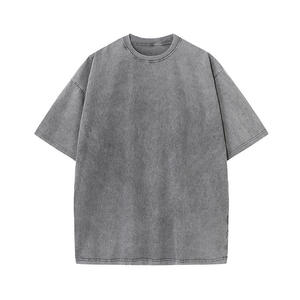 เสื้อยืดวินเทจ 230GSM ทรงดรอปไหล่ แขนสั้น ผ้าฝ้าย 100% สำหรับผู้ชาย สไตล์ดิสเทรส รับสกรีนโลโก้ เสื้อโอเวอร์ไซส์ สตรีทแวร์ พรีเมียม - Product Image 3