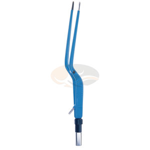 Pinces bipolaires européennes professionnelles réutilisables à irrigation par baïonnette, pointes de 0,5 mm, 1,0 mm, 2,0 mm, 20 cm, en acier inoxydable, électrochirurgicales - Product Image 2