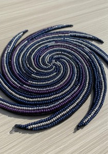 Colgante de alta calidad hecho a mano, estilo bohemio cristiano, con perlas de imitación y cuentas de vidrio lampwork en forma de símbolo de la paz, para bolso. - Product Image 5