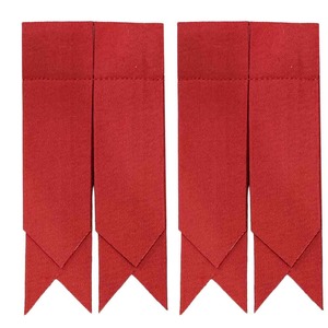 Red Tartan Hose Flashes with White Band Custom Made for <b>Musical</b> <b>Instrument</b> Accessories - Product Image 4