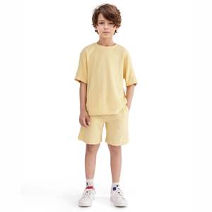 Ensembles de shorts gaufrés pour enfants – Nouveauté mode décontractée d'été : ensemble short cinq-quarts et t-shirt pour la plage - Product Image 6