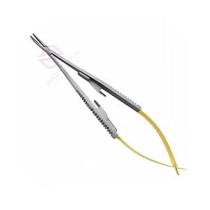 Pince à micro-aiguilles manuelle en acier inoxydable de haute qualité, demi-or, certifiée CE, instrument chirurgical de précision - Product Image 6