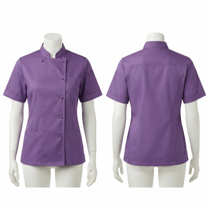 เสื้อเชฟยูนิเซ็กซ์ Sales Blackhardson พรีเมียม ผ้าโพลีเอสเตอร์ 65% ผ้าฝ้ายทวิล 35% 240 GSM พิมพ์ลายซิลค์สกรีน สำหรับร้านอาหารและบาร์ - Product Image 1