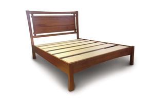 Traditional Transitional Wood Panel <b>Bed</b> | KD Solid Wood Bedroom Furniture India Wholesale - Product Image 4