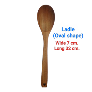 ชุดอุปกรณ์ครัวไม้ทำจากไม้สัก ทำด้วยมือ ใช้กับน้ำมันมะพร้าว ไม่เคลือบผิว ปลอดภัย ปราศจากสารพิษ - Product Image 2