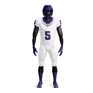 Uniforme de football américain personnalisé, maillot d'équipe sublimé, maille respirante de haute qualité, 100% polyester, manches courtes, antibactérien - Product Image 1