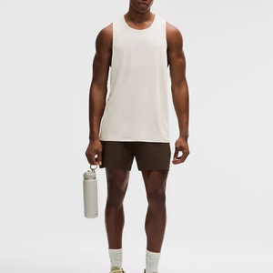 Camisetas sin mangas para hombre, de secado rápido, transpirables, ligeras, para deporte, gimnasio, fitness, de poliéster/algodón, sin costuras. - Product Image 3