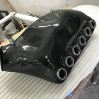 Pièces moulées sur mesure en fibre de carbone, accessoires automobiles, collecteur d'admission en fibre de carbone 3K haute résistance / boîte d'admission sport pour M3 E46