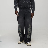 Pantalones Vaqueros Baggy Distressed de Diseño Original para Hombre, Novedad, Estilo Polar, para Patinadores, Tallas Grandes