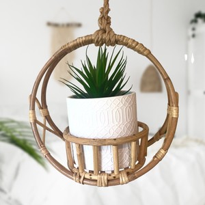 Great choice garden <b>plant</b> accessories hand-made rattan planter hanging <b>basket</b> <b>for</b> greenery - Product Image 4