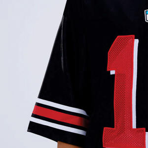 Camiseta Deportiva Retro de Fútbol Americano con Estampado por Sublimación Estilo Urbano Personalizado, Dos Tonos, Unisex, Corte Holgado - Product Image 5