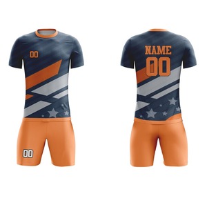 Tenues de football d'entraînement au design moderne, qualité supérieure, manches courtes, respirantes, séchage rapide, coupe régulière, pour équipes sportives - Product Image 4