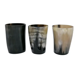 Vaso de Vidrio con Forma de Cuerno de Búfalo para Vino, Té, Café y Cerveza, Personalizado con Grabado - Product Image 4