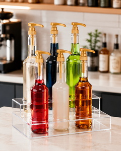 Bar Shopping Mall Supermarket Home Display Storage Transparent Acrylic Floor <b>Standing</b> Environmentally Friendly <b>Wine</b> <b>Rack</b> - Product Image 5