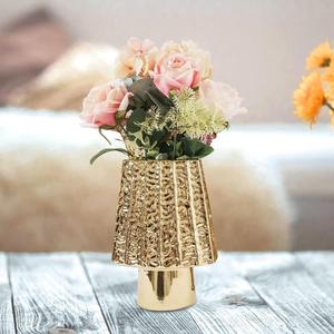 Vase à fleurs en métal artisanal au design élégant, construction robuste et brillance durable pour la décoration du salon - Vente flash - Product Image 3