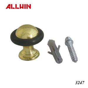 Butée de porte cylindrique convexe murale de style moderne en acier inoxydable moulé sous pression 16x34mm pour usage hôtelier - Product Image 5