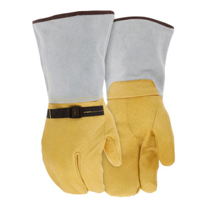 Guantes de Soldadura TIG Reforzados de Cuero de Vaca y Piel de Vacuno, Resistentes a la Abrasión, Suaves y Cómodos, Venta al Por Mayor - Product Image 1