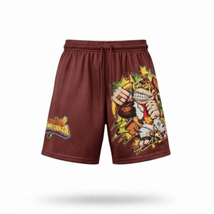 Pantalones Cortos Deportivos de Malla con Estampado Completo para Hombre, Logotipo Personalizado, Pantalones Cortos de Verano Transpirables de Poliéster, Elegantes Pantalones Cortos de Verano para Hombre - Product Image 1