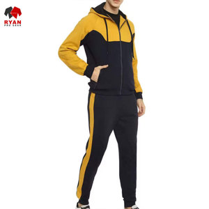 ชุดวอร์มผู้ชายขายดีสำหรับฤดูหนาว สไตล์โดดเด่น ผ้าระบายอากาศได้ดีและสวมใส่สบาย พร้อมโลโก้แบบกำหนดเอง คอเสื้อมีฮู้ด - Product Image 3