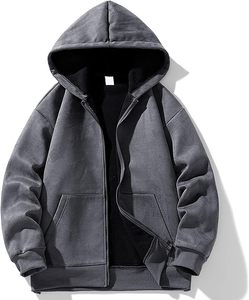 Sweat-shirts pour hommes, nouvelle tendance, vêtements d'extérieur d'hiver, épais, chauds, coupe-vent, avec cordon contrastant, poche kangourou, confortables, basiques, pour tous les jours - Product Image 2