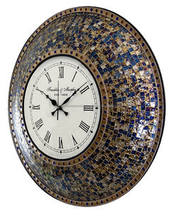 High Quality round Shape Metal Wall <b>Clock</b> Single Face Needle Display for Timekeeping Wall Decoration by Standard Mosaic Iron - Product Image 4