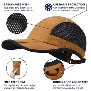 Gorra de Béisbol de 5 Paneles 100% Algodón al por Mayor para Deportes al Aire Libre - Product Image 4