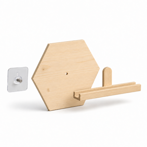 Handmade Wooden Wall-Mounted Mail Organizer <b>Pine</b> Wood Self-Adhesive Letter Rack Holder <b>Shelf</b> Entryway Office Desk Bills Storage - Product Image 3