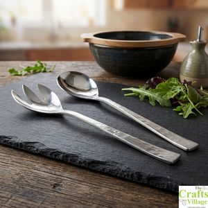 Cuillère à salade en acier inoxydable, fourchette à pâtes, fourchette à salade, cuillère de service, serveur à salade - Product Image 4